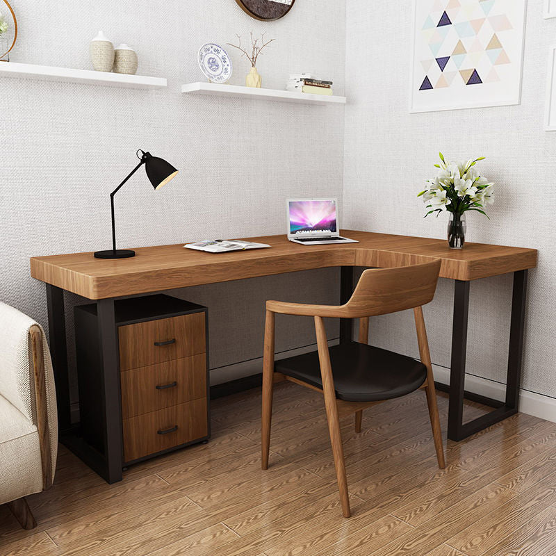 Modern Wooden Office Desk Sled Base Writing Desk , 29.53" Tall (Cabinet not Included)