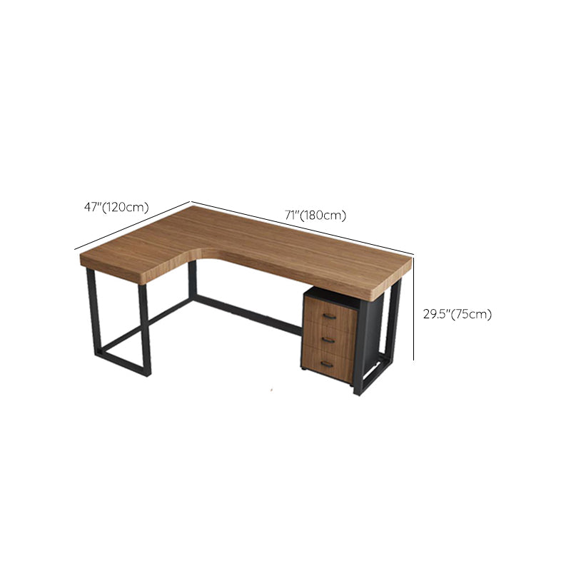 Modern Wooden Office Desk Sled Base Writing Desk , 29.53" Tall (Cabinet not Included)