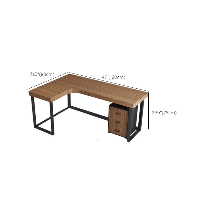 Modern Wooden Office Desk Sled Base Writing Desk , 29.53" Tall (Cabinet not Included)