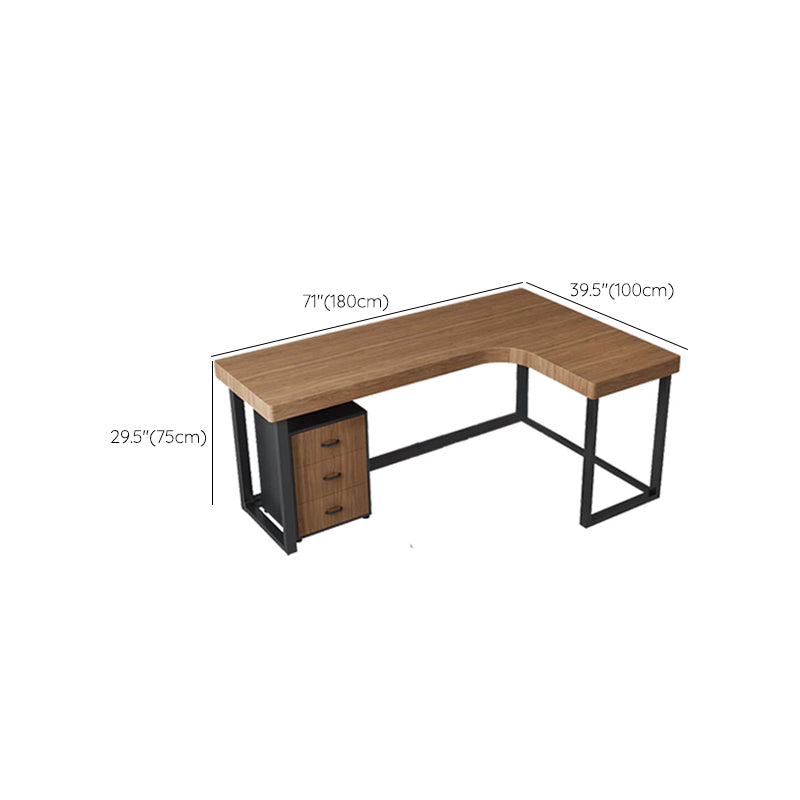 Modern Wooden Office Desk Sled Base Writing Desk , 29.53" Tall (Cabinet not Included)