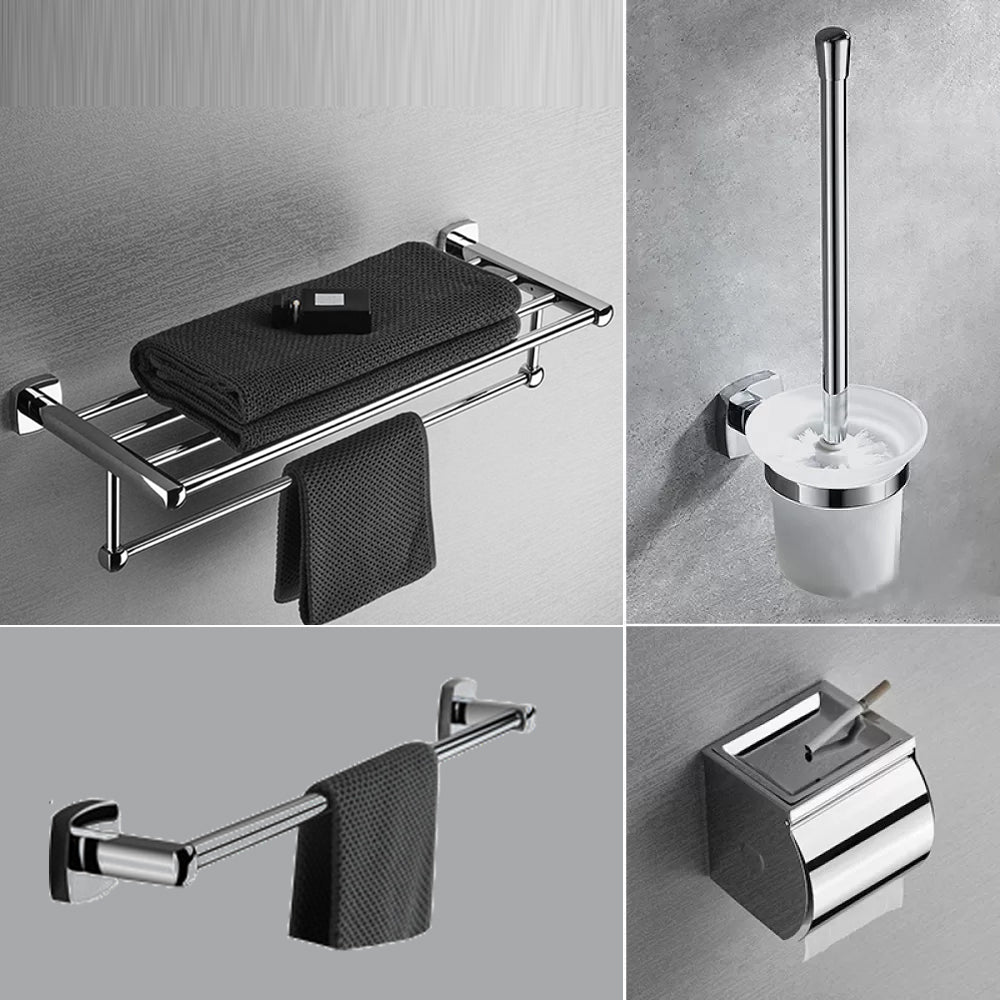 Chrome Brass Modernism Bathroom Accessory as Individual or as a Set