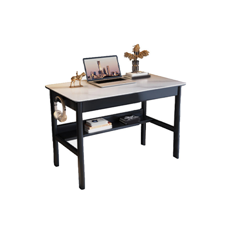 Rectangular Shaped Writing Desk Grey/White/Natural/Black Office Desk with 1/2/3 Drawers