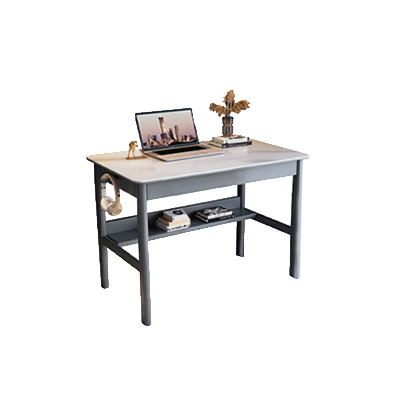 Rectangular Shaped Writing Desk Grey/White/Natural/Black Office Desk with 1/2/3 Drawers