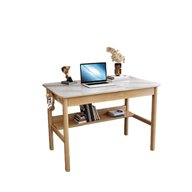 Rectangular Shaped Writing Desk Grey/White/Natural/Black Office Desk with 1/2/3 Drawers