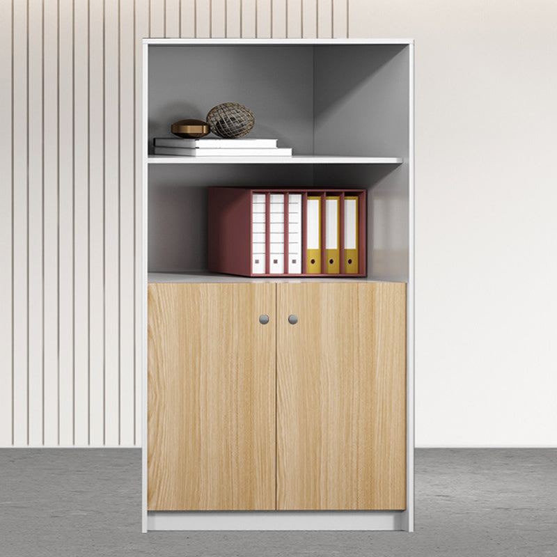 Wood File Cabinet Vertical Modern Filing Cabinet with Storage Shelves