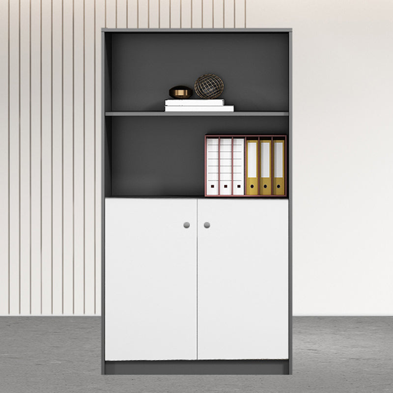 Wood File Cabinet Vertical Modern Filing Cabinet with Storage Shelves