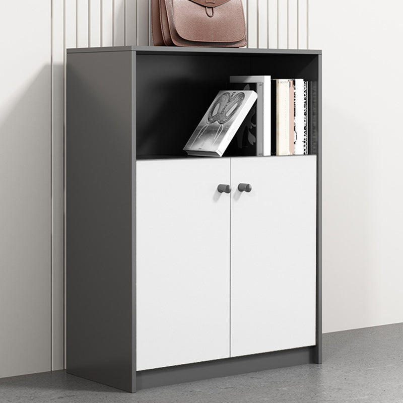 Wood File Cabinet Vertical Modern Filing Cabinet with Storage Shelves