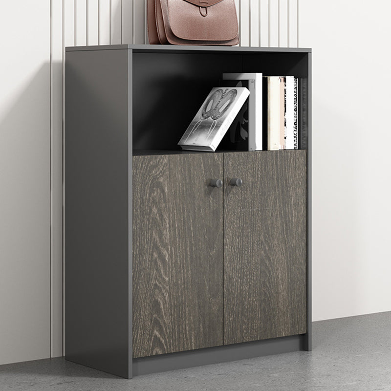 Wood File Cabinet Vertical Modern Filing Cabinet with Storage Shelves