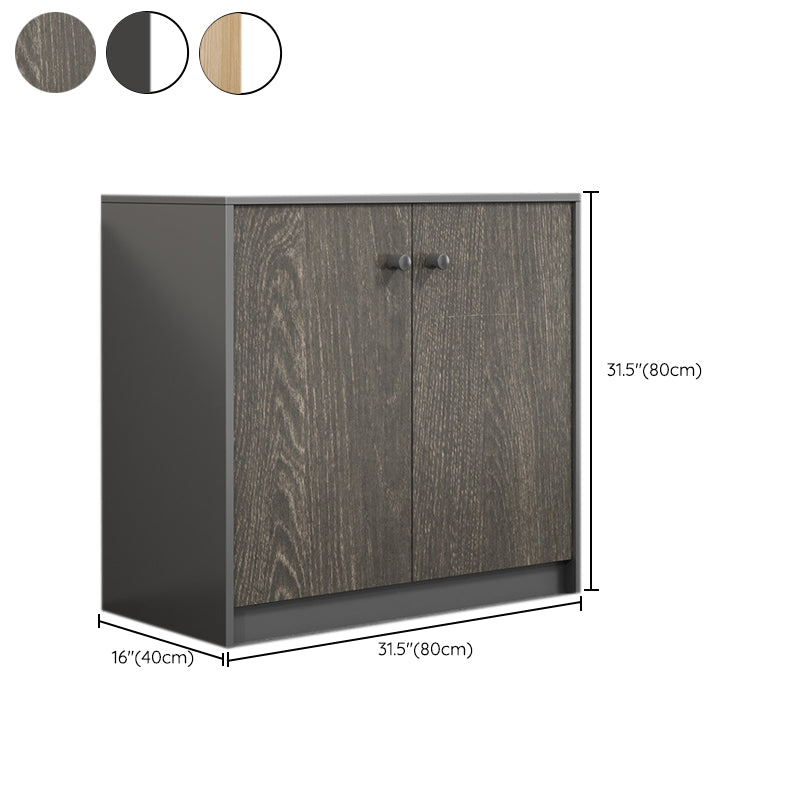 Wood File Cabinet Vertical Modern Filing Cabinet with Storage Shelves