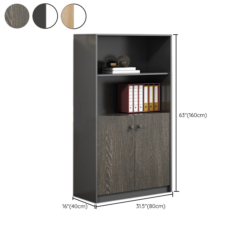 Wood File Cabinet Vertical Modern Filing Cabinet with Storage Shelves