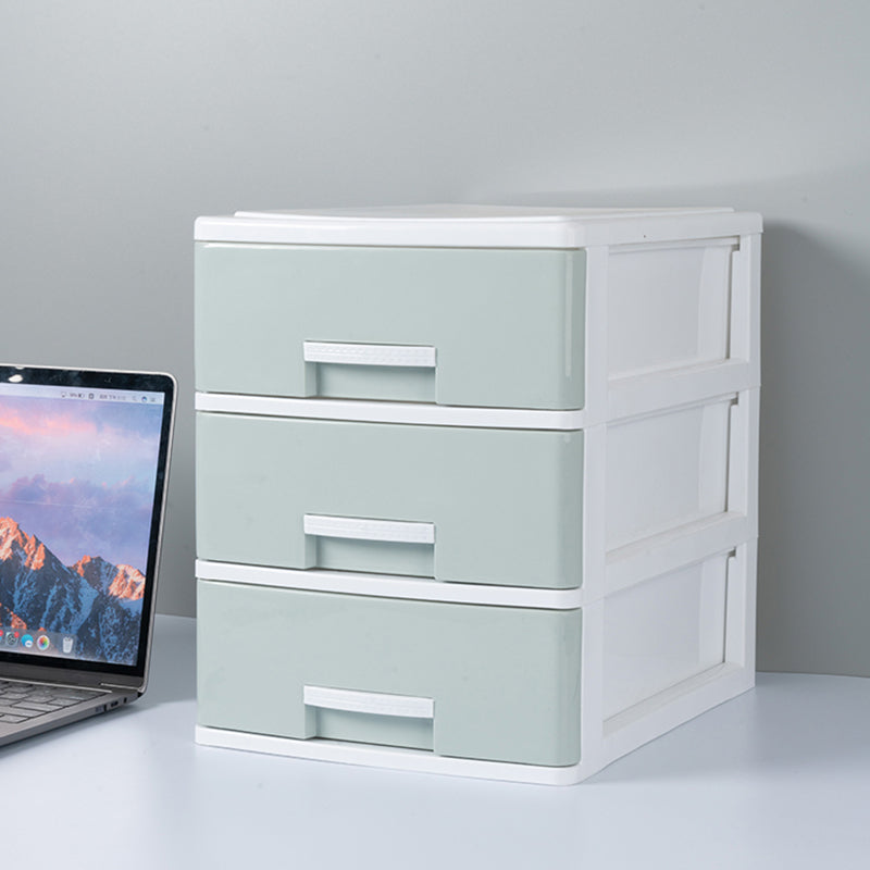 Contemporary File Cabinet Plastic Vertical Filing Cabinet with Drawers for Home Office