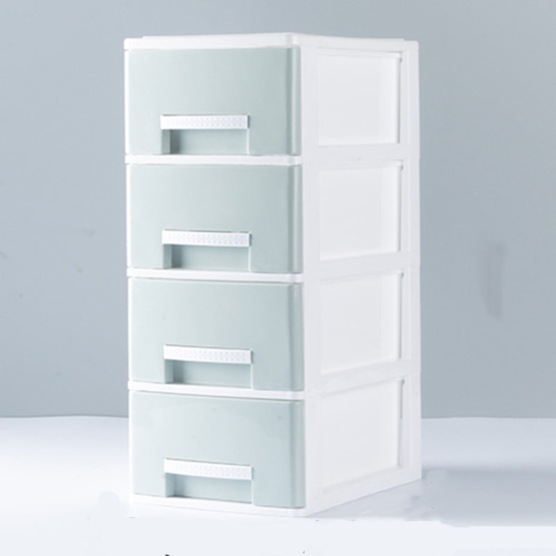 Contemporary File Cabinet Plastic Vertical Filing Cabinet with Drawers for Home Office