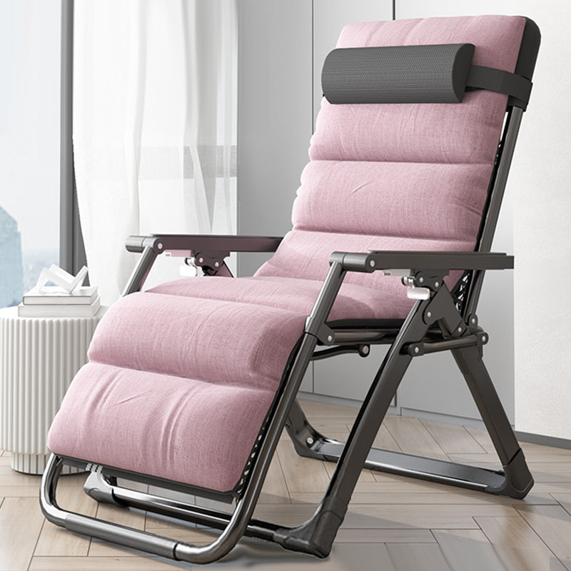Metal Recliner Chair with Arm Contemporary foldable Chair for Bedroom