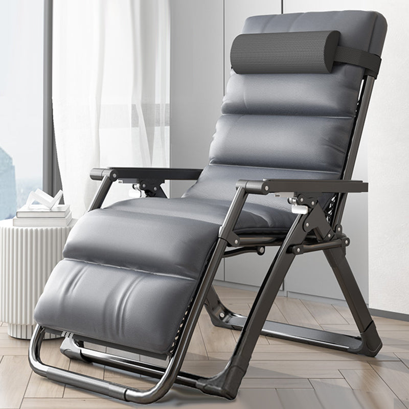 Metal Recliner Chair with Arm Contemporary foldable Chair for Bedroom