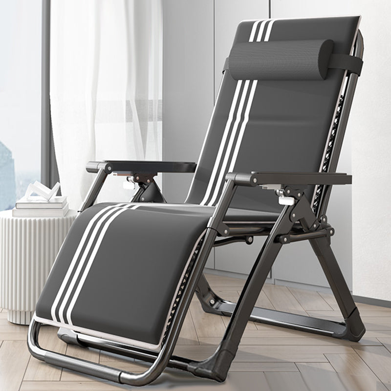 Metal Recliner Chair with Arm Contemporary foldable Chair for Bedroom