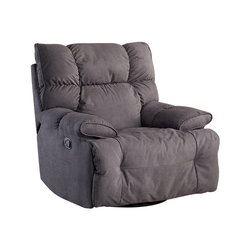 Traditional Fabric Reclining Chair Manual Rocking Recliner with Independent Foot