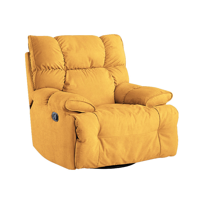 Traditional Fabric Reclining Chair Manual Rocking Recliner with Independent Foot