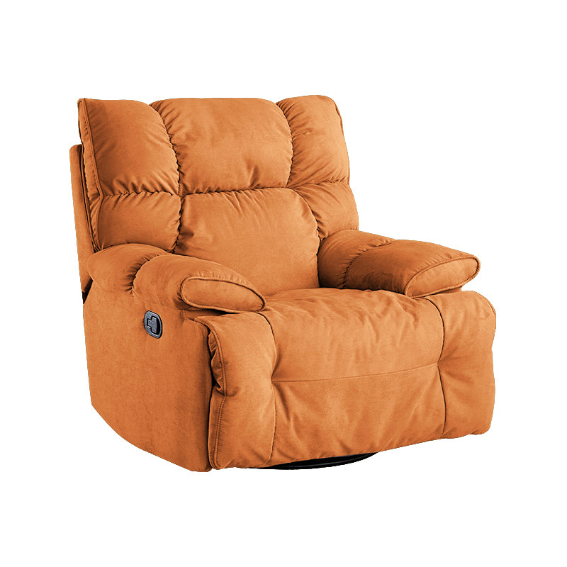 Traditional Fabric Reclining Chair Manual Rocking Recliner with Independent Foot