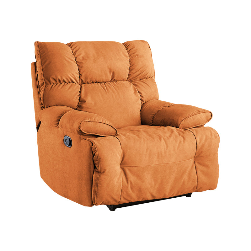 Traditional Fabric Reclining Chair Manual Rocking Recliner with Independent Foot