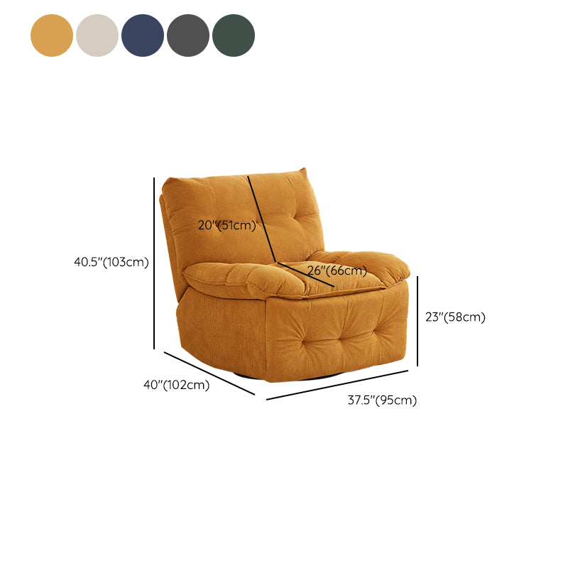 Modern & Contemporary Standard Recliner Rocking Corduroy Recliner Chair