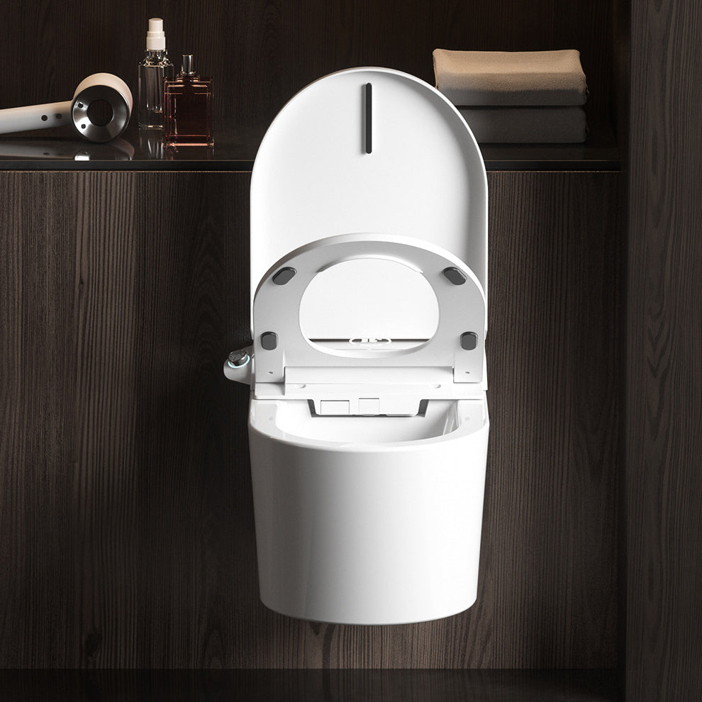 Modern Siphon Jet Toilet Bowl One-Piece Toilet Wall Mount ABS Flush Toilet