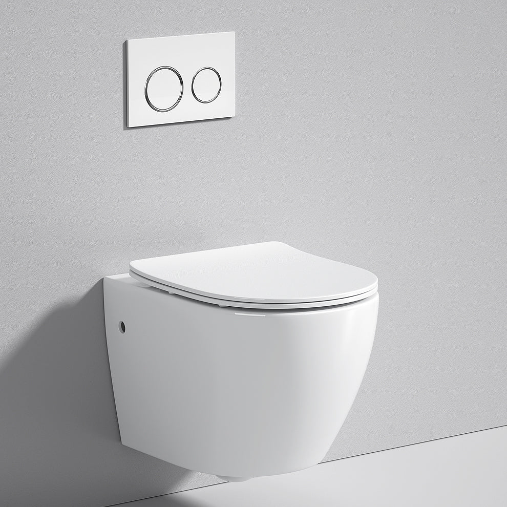 Contemporary Flush Toilet One Piece Toilet Wall Mount Porcelain Urine Toilet