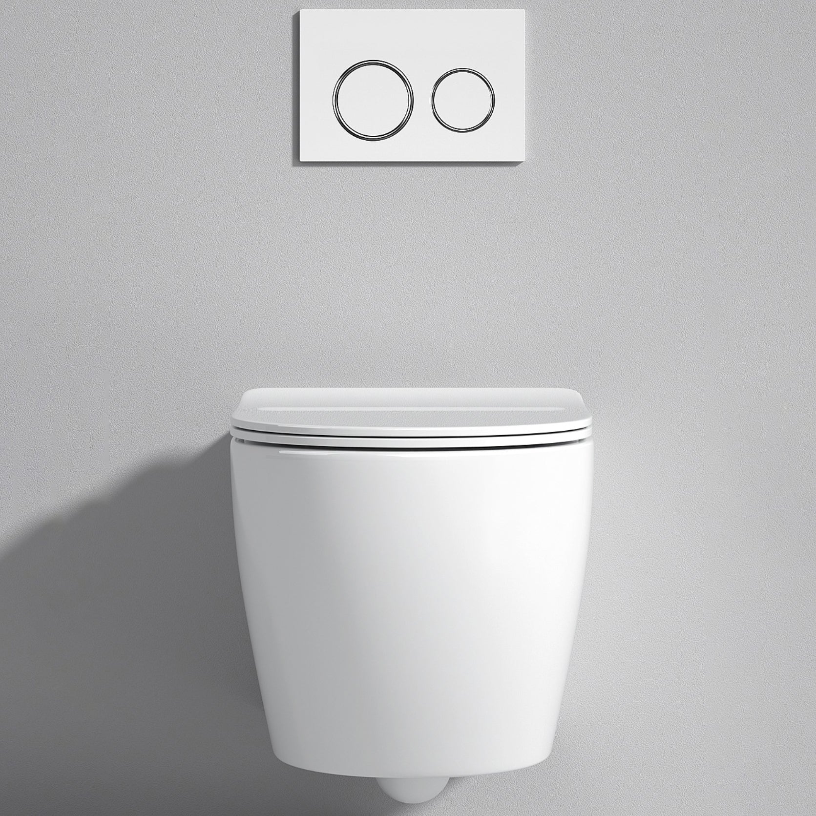 Contemporary Flush Toilet One Piece Toilet Wall Mount Porcelain Urine Toilet