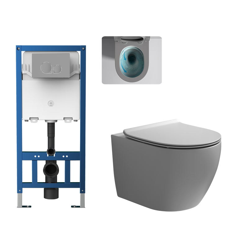 Contemporary Flush Toilet One Piece Toilet Wall Mount Porcelain Urine Toilet