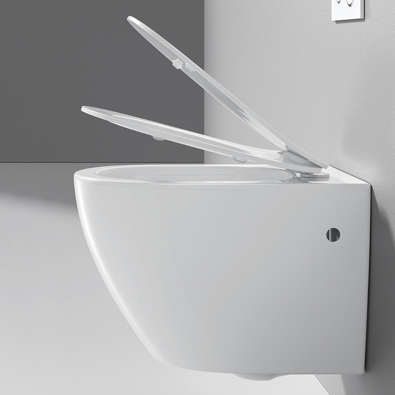 Contemporary Flush Toilet One Piece Toilet Wall Mount Porcelain Urine Toilet