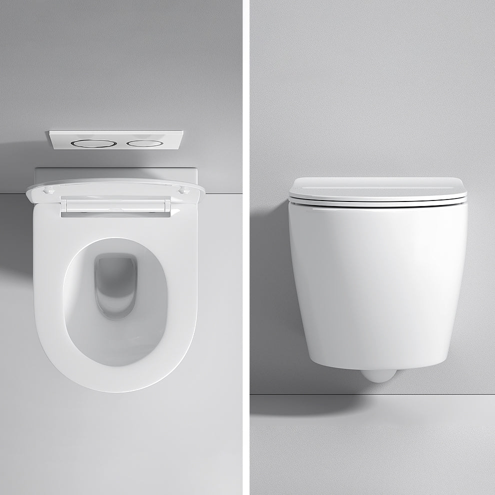 Contemporary Flush Toilet One Piece Toilet Wall Mount Porcelain Urine Toilet