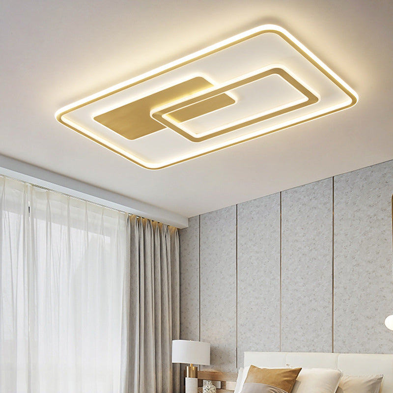 Minimalist Ceiling Lighting Fixture Geometric LED Flush Mount Light Fixture