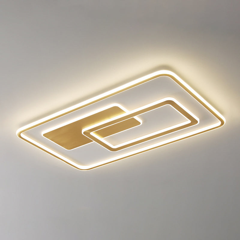 Minimalist Ceiling Lighting Fixture Geometric LED Flush Mount Light Fixture