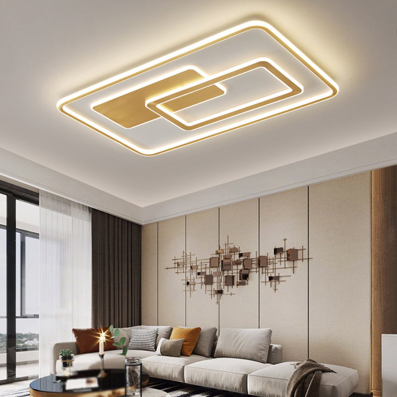 Minimalist Ceiling Lighting Fixture Geometric LED Flush Mount Light Fixture