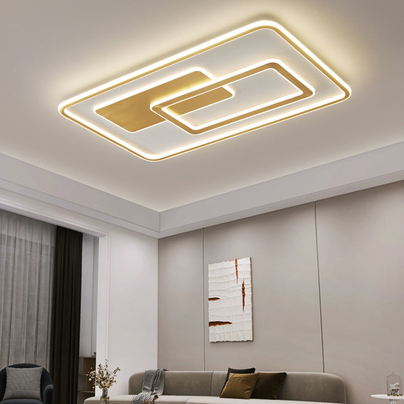 Minimalist Ceiling Lighting Fixture Geometric LED Flush Mount Light Fixture