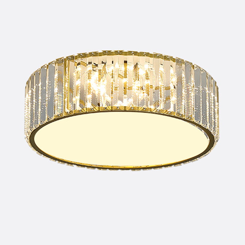 American Style Ceiling Light Crystal Geometry Shape Ceiling Lamp for Bedroom