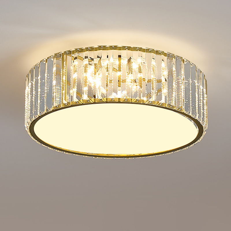 American Style Ceiling Light Crystal Geometry Shape Ceiling Lamp for Bedroom