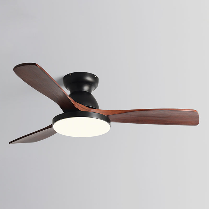 Black / White / Grey Fan Light Metal and Acrylic LED 3 - Blades Modern Ceiling Fan