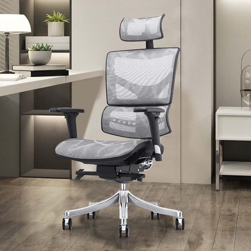 Modern Chair Removable Arms Adjustable Seat Height Office Chair with Breathable Back