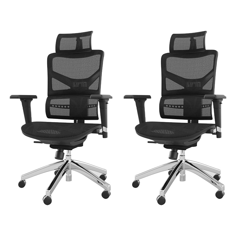 Modern Chair Removable Arms Adjustable Seat Height Office Chair with Breathable Back