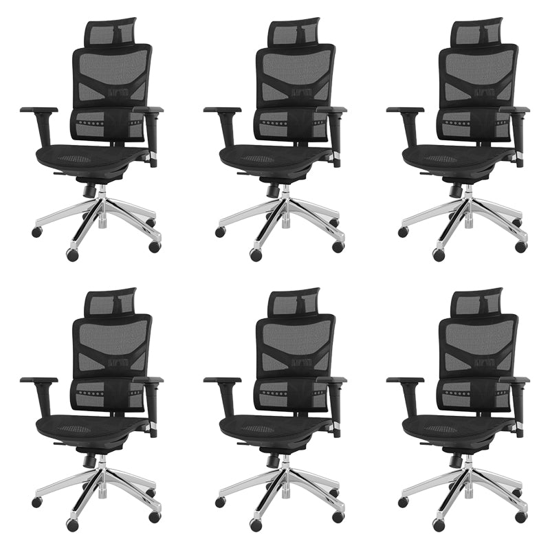 Modern Chair Removable Arms Adjustable Seat Height Office Chair with Breathable Back