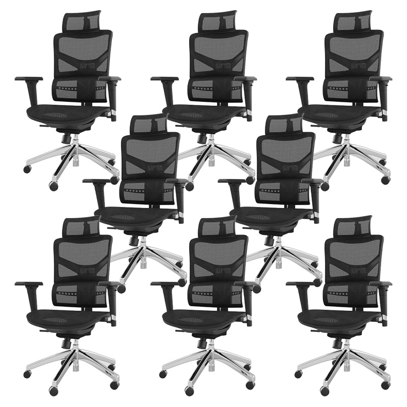 Modern Chair Removable Arms Adjustable Seat Height Office Chair with Breathable Back