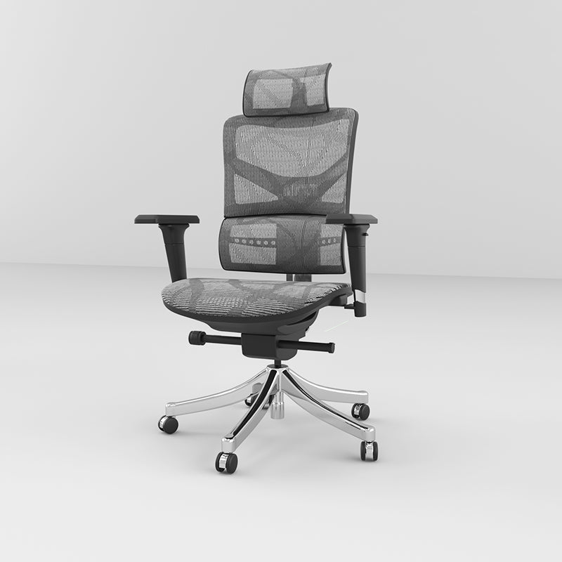 Modern Chair Removable Arms Adjustable Seat Height Office Chair with Breathable Back