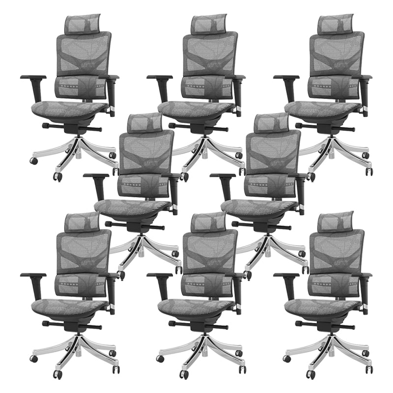 Modern Chair Removable Arms Adjustable Seat Height Office Chair with Breathable Back