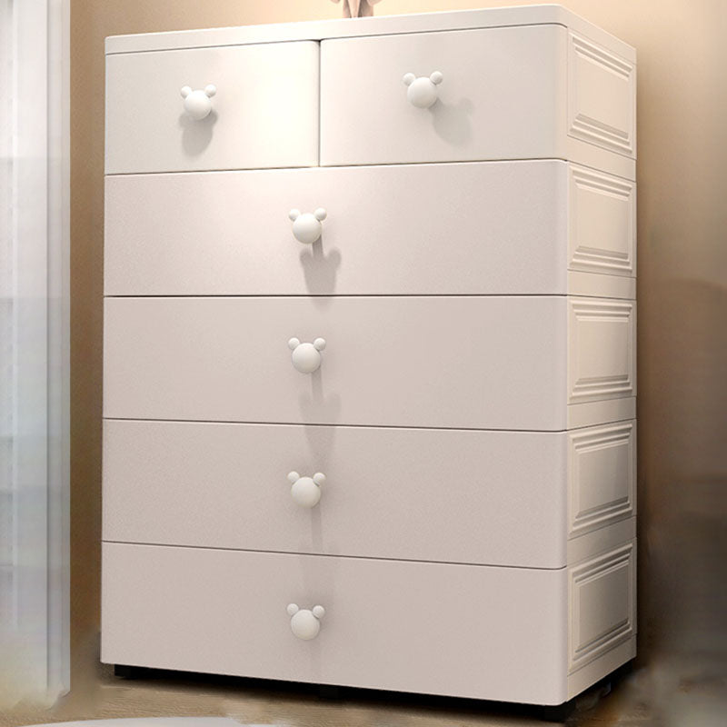 Contemporary Kids Dressers Vertical Plastic Kids Furniture for Bedroom