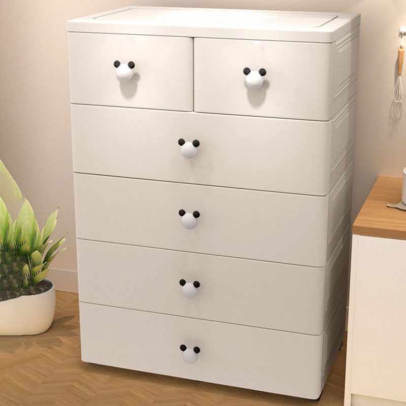 Contemporary Kids Dressers Vertical Plastic Kids Furniture for Bedroom