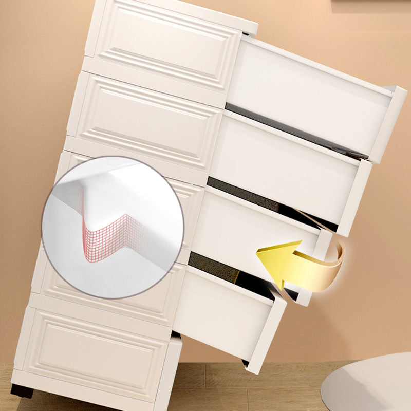 Contemporary Kids Dressers Vertical Plastic Kids Furniture for Bedroom