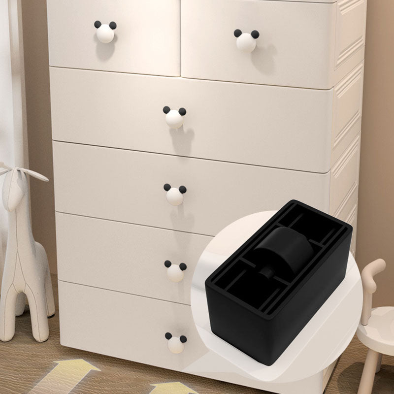 Contemporary Kids Dressers Vertical Plastic Kids Furniture for Bedroom