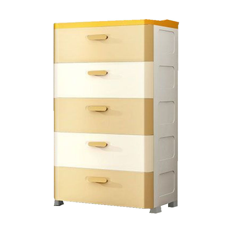 Contemporary Plastic Kids Dressers Vertical Kids Furniture for Bedroom