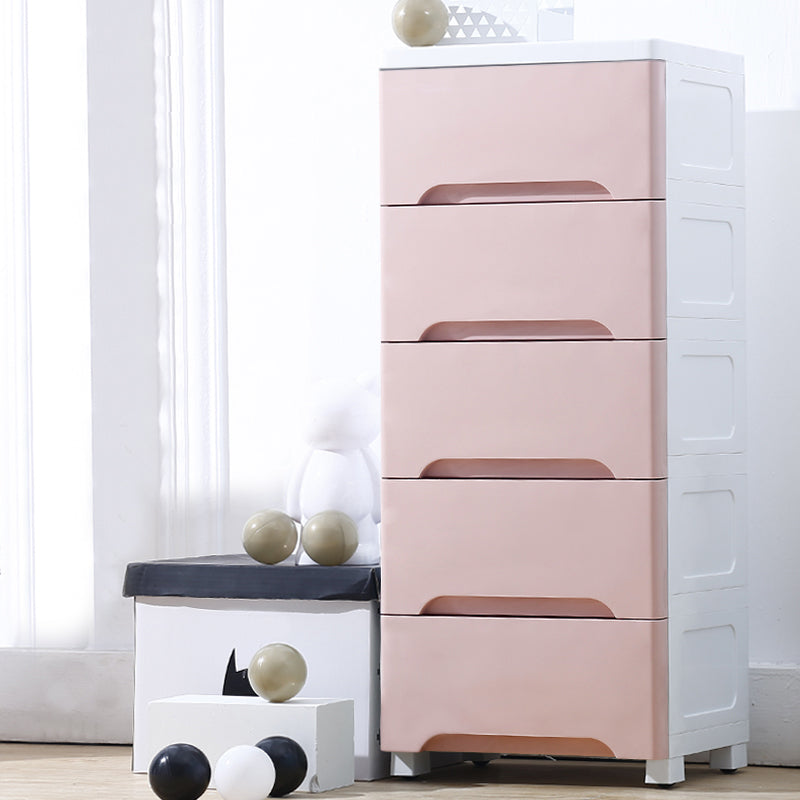 Modern Chest Dressers Plastic Kids Nightstand with 5/6 Drawers