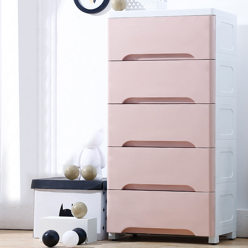 Modern Chest Dressers Plastic Kids Nightstand with 5/6 Drawers